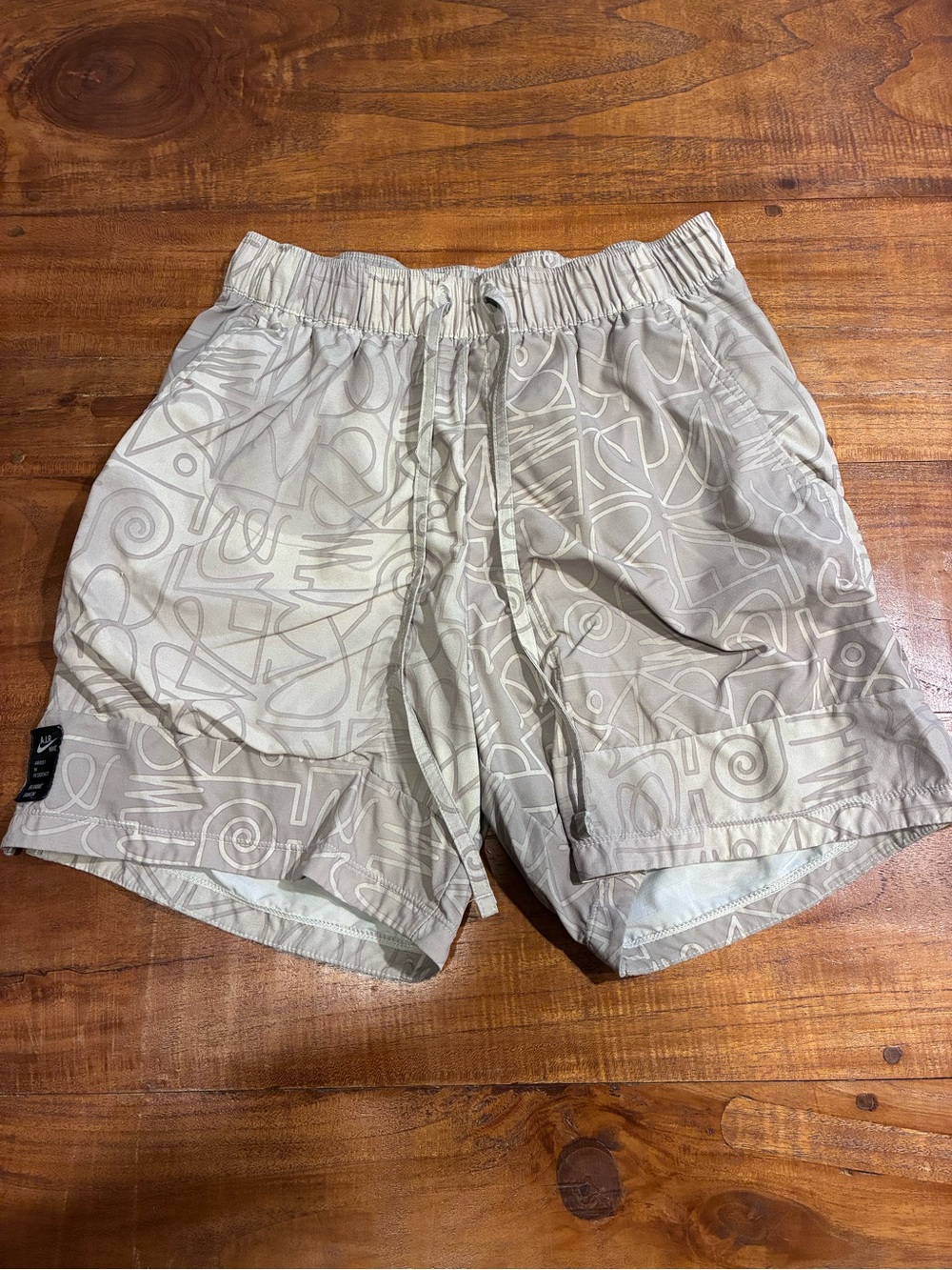 Nike Yoga Dri-FIT A.I.R. Geometric Pattern Short Robbie Simon Collab Tan Men’s S